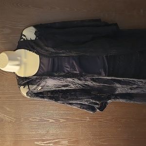 Adiva Goth shall cover up versatile top black macabre sheer